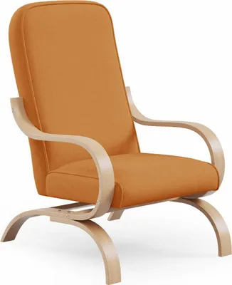 Zdjęcie produktu dla LIKMA Musztardowy Fotel Finka Davo Do Salonu Z Podłokietnikami Nowoczesny Fotel Wypoczynkowy 65x97x77 cm Skandynawski Tapicerowany Welurowy