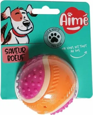 Image de Doudou pour chien Aimé Rose Plastique