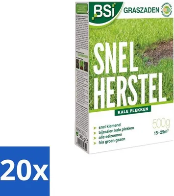 Zdjęcie produktu dla Nasiona trawy „Szybka regeneracja – gęsty i mocny trawnik”, opakowanie zbiorcze, 20 sztuk po 500 g