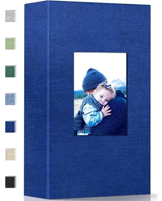 Immagine prodotto di Album fotografico 10 x 15 cm con 300 fotografie, copertina in tela, colore blu scuro