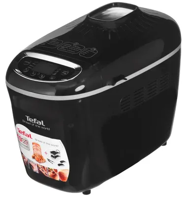 Produktbild von Tefal PF611838, 1,5 kg, Startzeitvorwahl, Sichtfenster, Variable einstellbare Krustenbräunung, 1600 W, Schwarz