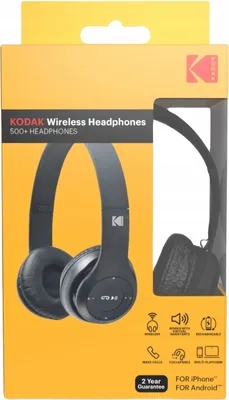 Zdjęcie produktu dla Słuchawki Nauszne Składane Bezprzewodowe Bluetooth Kodak 500+