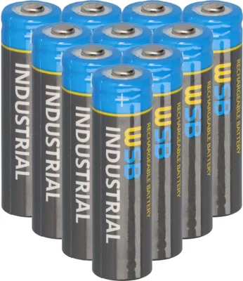 Produktbild von 10x WSB Industrial IFR 14500 AA Solar Akku LiFePO4 3,2V 600mAh