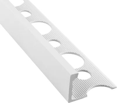 Produktbild von 10x PVC L-Profil Fliesenschiene Fliesenprofil Kunststoff Schiene weiß L270cm 12,5mm