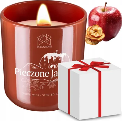 Obrázek produktu pro Deco4Home Vonná svíčka "Pečené jablko" + dárková krabička