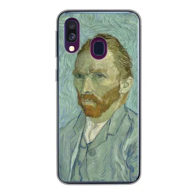 Produktbild von MuchoWow® Handyhülle Schutzhülle Hülle für Samsung Galaxy A40 Selbstporträt - Vincent van Gogh Silikon Softcase Handy Hülle - Handy-Tasche