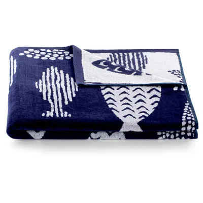 Produktbild von Badetuch Handtuch Strandtuch XXL Badehandtuch 90x180 cm Baumwolle Wendetuch Fisch