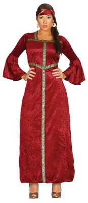 Produktbild von rotes Renaissance Prinzessin Kostüm für Damen in Gr. M-XL , Größe:XL