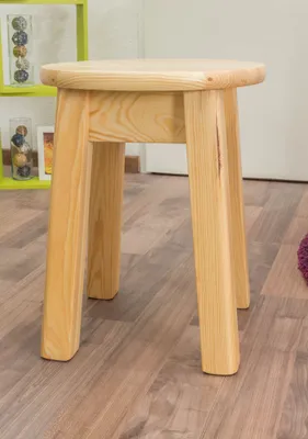 Produktbild von Hocker Holz massiv