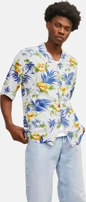 Image de Jack & Jones 12248408 Ejeff Aop Resort Chemise à manches courtes Multicolore S Homme Multicolore S