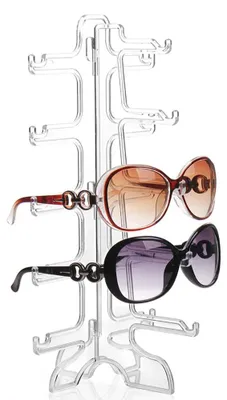 Brillenhalter für 5 Paar, Display-Organizer, transparent