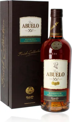 Produktbild von Abuelo 15 Years Oloroso Sherry Cask Finish Rum 40% Vol. 0,7l in Geschenkbox