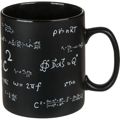 Obrázek produktu pro Out Of The Blue Velký černý hrnek pro matematiky