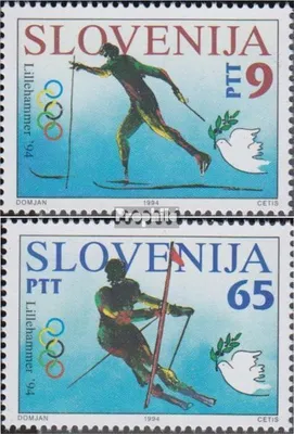 Produktbild von Briefmarken Slowenien 1994 Mi 76-77 (kompl.Ausg.) postfrisch Olympische Winterspiele