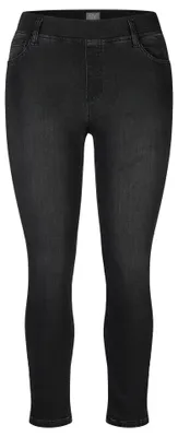 Produktbild von Rabe Jogdenim Hose schmale Form mit Komfortbund und Fünf-Taschen-Optik Schwarz Größe 42