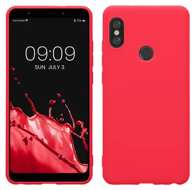Produktbild von kwmobile Handyhülle für Xiaomi Redmi Note 5 (Global Version) / Note 5 Pro Hülle - TPU Case - Kabelloses Laden - Schutzhülle Cover in Neon Pink