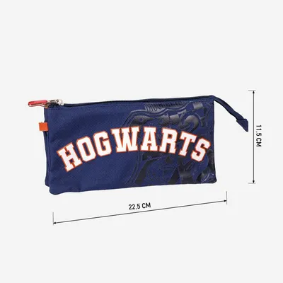 Immagine prodotto di Astuccio triplo multiuso Harry Potter Howarts 22,5 x 2 x 11,5 cm Blu scuro