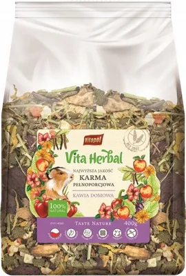 Productafbeelding van Vita Herbal: Volwaardig voer voor cavia's, 400g, Vitapol