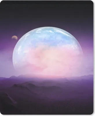 Produktbild von MuchoWow® Mauspad Mousepad Eine Illustration eines rosa Himmels im Weltraum 19x23 cm - Mousepads - Maus Mat - Pad - Mausunterlage - Mauspads - Spielen