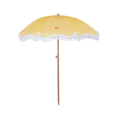 Produktbild von Sonnenschirm Strand Polyester 210x180cm Gelb