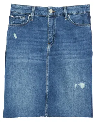 Produktbild von S. Oliver Damen Regular Fit Denim Rock 5-Pocket mittlerer Bund Blau Größe 38