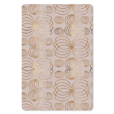 Produktbild von MuchoWow® Mauspad Mousepad Muster - Blumen - Gold 18x27 cm - Mousepads - Maus Mat - Pad - Mausunterlage