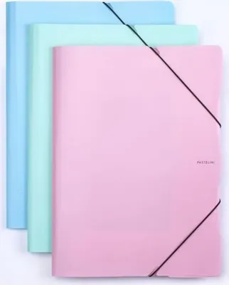 Zdjęcie produktu dla Teczka KARTON P+P Pastelini z gumkąA4 niebieska