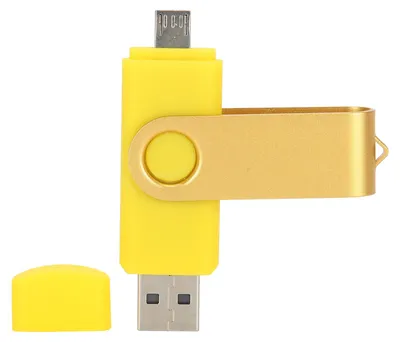 Obrázek produktu pro USB flash disk OTG U Disk Memory Stick Pen – mikro paměťová karta, žlutá, CW100408GB