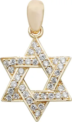 Produktbild von Edler 9 Karat (375) Gold Damen - Anhänger mit Zirkonia - 24mm*14mm; TRS10745