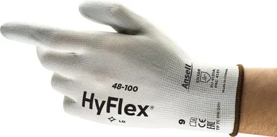 Produktbild von Ansell Handschuh HyFlex 48-100,weiß, Gr.9