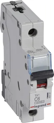 Produktbild von Legrand TX3, Miniatur-Leistungsschalter, Typ C, IP20, 240 - 415 V