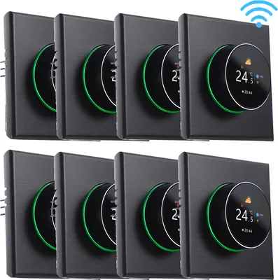 Produktbild von 8X WiFi Smart Thermostat 5A Raumthermostat Wasserheizungsgeräte Fußbodenheizung, APP-Steuerung, Sprachsteuerung Kompatibel mit Google Home/Alexa