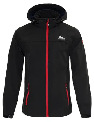 Zdjęcie produktu dla Nordberg Mats - Softshell Outdoor Kurtka letnia męska - Czarny melanż - Rozmiar XXL