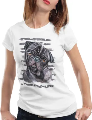 Produktbild von style3 Mops Damen T-Shirt hundeliebhaber züchter sommer, Größe:XS