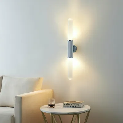 Produktbild von KOSILUM - Wandleuchte, Metall und Glas - Silber/Chrom - Hita