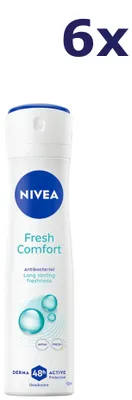 Produktbild von 6x Nivea Deospray – Fresh Comfort 150 ml