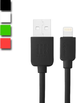 Produktbild von Premium Lightning - USB Quick Charge High Speed Datenkabel 1 Meter Schnellladekabel Apple Geräte Schwarz