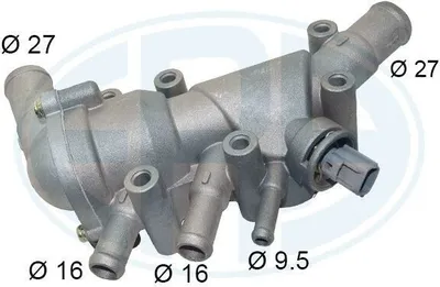 Produktbild von ERA Thermostat Kühlmittel für FORD Fiesta Mk5 Schrägheck (JH1, JD1, JH3, JD3) Fiesta Mk4 Schrägheck (JAS, JBS) KA (RB) STREET KA (RL2)