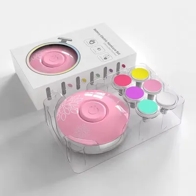 Produktbild von Automatische Nagelfeile für Kinder – Sichere elektrische Baby-Nagelfeile – 6-in-1 – Nagelschneider-Set – für lautlose Nagelpflege bei Neugeborenen – CHPN