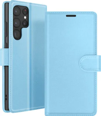 Image de Zanaé, housse Samsung Galaxy S22 Ultra Portefeuille avec support, bleu