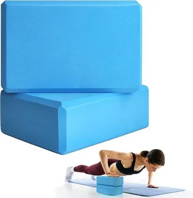 Produktbild von Leichtblaue EVA-Schaumblöcke Set für Yoga und Fitness