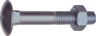 Produktbild von DIN 603     M 8x 70 verzinkt Torbandschraube mit Mutter Torband-/ Schlossschraube