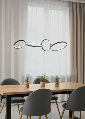 Produktbild von Trio Rondo LED Pendelleuchte 37W dimmbar Schwarz Matt warmweiss