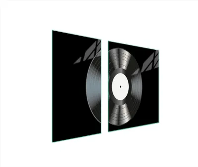 Obrázok produktu pre Kryt na sporák 2 kusy 90x52 keramický kryt varnej dosky sklenená doska na krájanie vinyl čierna