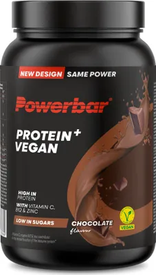 Produktbild von POWERBAR Protein+ Vegan Immune Support Chocolate 570 g Protein Pulver zuckerarm