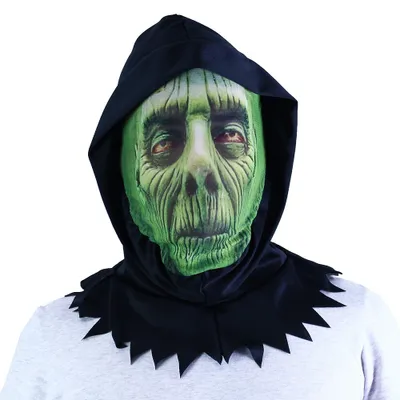Produktbild von Halloween-Grüne Textilmaske für Erwachsene