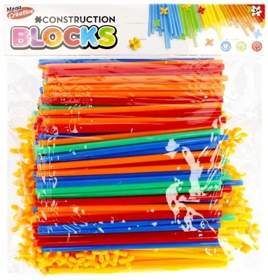 Immagine prodotto di Klocki Konstrukcyjne Słomki MEGA CREATIVE 298 el. - Kreatywna Zabawa dla Dzieci 3+