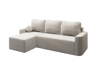 Produktbild von AX LIVING Modern Whimple 3 Sitz Sofa mit Schlaffunktion 240cm in Creme