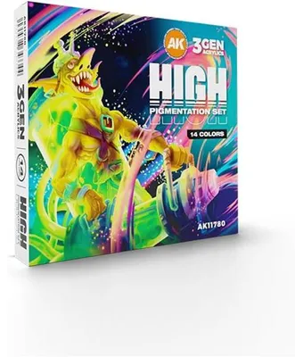 Immagine prodotto di AK Interactive AK11780 - Set ad alta pigmentazione, 14 colori, 3Gen (14 x 17 ml)