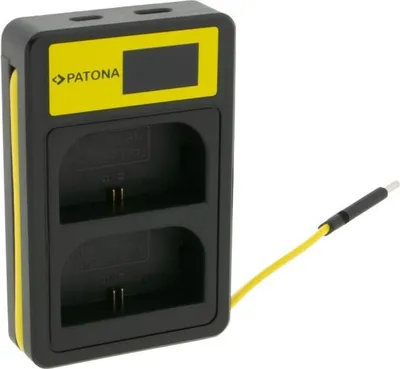 Produktbild von PATONA Ladegerät Canon LP-E6 Dual USB LCD kompakt